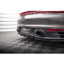 Mittlerer Diffusor Heck Ansatz DTM Look für Porsche 911 Carrera 4S 992 schwarz matt