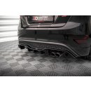 Diffusor Heck Ansatz für Ford Fiesta ST (5-Türige version) Mk7 Facelift schwarz Hochglanz