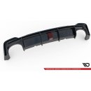 Diffusor Heck Ansatz für Audi RS6 C8 / RS7 C8 schwarz Hochglanz