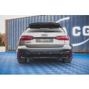 Diffusor Heck Ansatz für Audi RS6 C8 / RS7 C8 schwarz Hochglanz