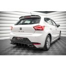 Diffusor Heck Ansatz für Seat Ibiza FR Mk5 schwarz matt