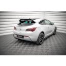 Heck Ansatz Flaps Diffusor für Opel Astra GTC OPC-Line J schwarz matt