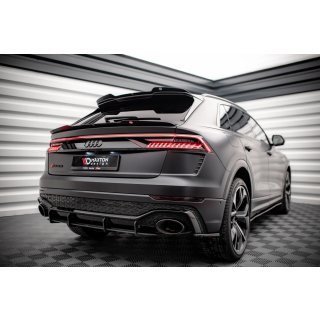 Heck Ansatz Flaps Diffusor für Audi RSQ8 Mk1 Carbon Look