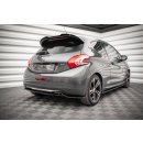 Heck Ansatz Flaps Diffusor für Peugeot 208 GTi Mk1 schwarz Hochglanz