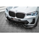 Front Ansatz V.1 für BMW X4 M-Paket G02 Facelift schwarz matt