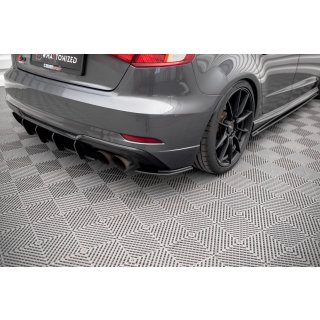 Street Pro Heck Ansatz Flaps Diffusor für Audi S3 Sportback 8V Facelift