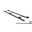 Street Pro Seitenschweller Ansatz für + Flaps Audi S3 Sportback 8V Facelift schwarz Hochglanz