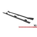 Street Pro Seitenschweller Ansatz für + Flaps Audi S3 Sportback 8V Facelift schwarz Hochglanz