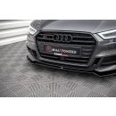 Front Ansatz V.2 für Audi S3 Sportback 8V Facelift schwarz Hochglanz