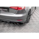 Heck Ansatz Flaps Diffusor für Audi S3 Sportback 8V...