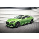 Seitenschweller Ansatz für Audi RS5 Coupe F5 Facelift schwarz matt