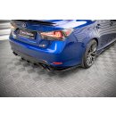 Heck Ansatz Flaps Diffusor für Lexus GS F Mk4 Facelift Carbon Look