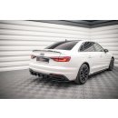 Heck Ansatz Flaps Diffusor für Audi A4 B9 Facelift Carbon Look