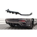 Mittlerer Diffusor Heck Ansatz DTM Look für BMW X6 M-Paket F16 schwarz matt