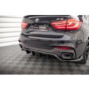 Mittlerer Diffusor Heck Ansatz DTM Look für BMW X6 M-Paket F16 schwarz matt