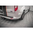 Heck Ansatz Flaps Diffusor für Ford Transit Custom ST-Line Mk1 Facelift schwarz matt