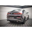 Mittlerer Diffusor Heck Ansatz DTM Look für V.2 BMW X6 M-Paket G06 schwarz matt