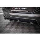 Mittlerer Diffusor Heck Ansatz DTM Look für V.3 BMW X6 M-Paket G06 schwarz matt