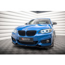 Front Ansatz V.1 für BMW 2 M-Paket F22 schwarz Hochglanz