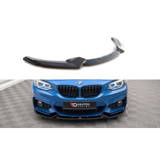 Front Ansatz V.2 für BMW 2 M-Paket F22 schwarz Hochglanz