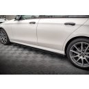 Seitenschweller Ansatz für Mercedes-Benz E AMG-Line W213 Facelift schwarz matt