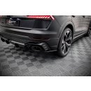 Heck Ansatz Flaps Diffusor V.2 für Audi RSQ8 Mk1 schwarz Hochglanz