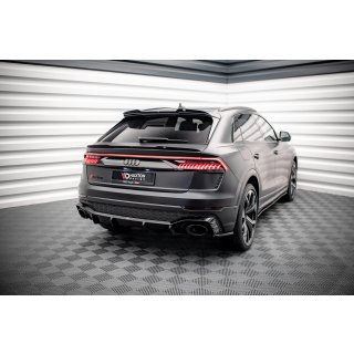 Heck Ansatz Flaps Diffusor V.2 für Audi RSQ8 Mk1 Carbon Look