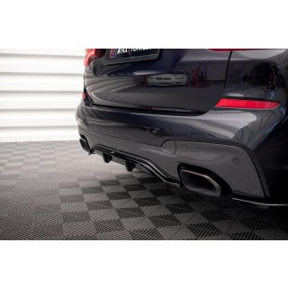 Mittlerer Diffusor Heck Ansatz DTM Look für BMW X3 M40d G01 schwarz matt