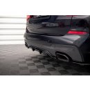 Mittlerer Diffusor Heck Ansatz DTM Look für BMW X3 M40d G01 schwarz matt