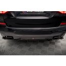 Mittlerer Diffusor Heck Ansatz DTM Look für BMW X3 M40d G01 schwarz matt