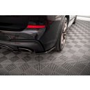 Heck Ansatz Flaps Diffusor für BMW X3 M40d G01 schwarz matt