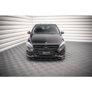 Front Ansatz für Mercedes-Benz B W246 Facelift Carbon Look