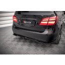 Mittlerer Diffusor Heck Ansatz DTM Look für Mercedes-Benz B W246 Facelift schwarz matt