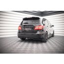 Mittlerer Diffusor Heck Ansatz DTM Look für Mercedes-Benz B W246 Facelift schwarz Hochglanz