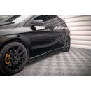 Seitenschweller Ansatz für Mercedes-Benz B W246 Facelift schwarz matt