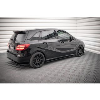 Seitenschweller Ansatz für Mercedes-Benz B W246 Facelift Carbon Look