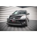 Street Pro Front Ansatz für +Flaps für V.1 + Flaps Ford Fiesta ST Mk6 schwarz Hochglanz