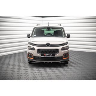 Front Ansatz für Citroen Berlingo Mk3 schwarz Hochglanz