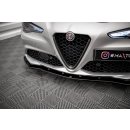 Front Ansatz V.1 für Alfa Romeo Giulia Sport schwarz Hochglanz