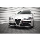 Front Ansatz V.1 für Alfa Romeo Giulia Sport schwarz Hochglanz