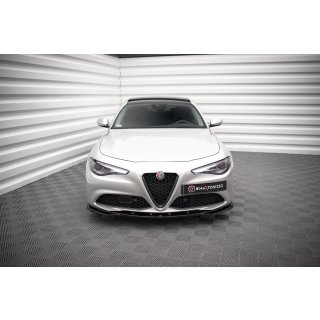 Front Ansatz V.2 für Alfa Romeo Giulia Sport schwarz Hochglanz