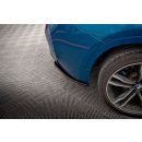 Heck Ansatz Flaps Diffusor für BMW X6 M F86 schwarz Hochglanz