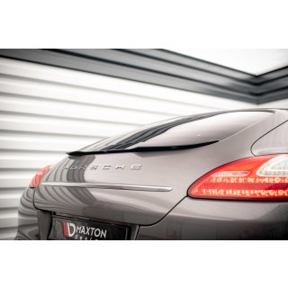 Spoiler CAP für Porsche Panamera / Panamera Diesel 970 schwarz Hochglanz