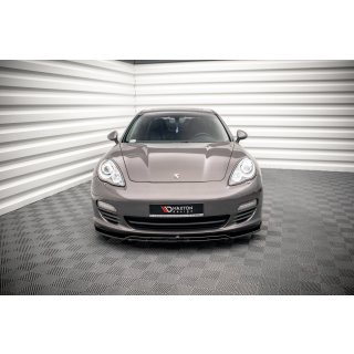 Front Ansatz V.1 für Porsche Panamera / Panamera Diesel 970 schwarz Hochglanz