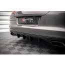 Diffusor Heck Ansatz für Porsche Panamera / Panamera Diesel 970 schwarz Hochglanz