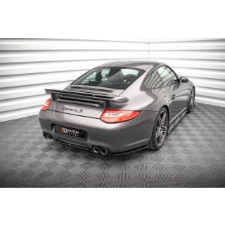 Heck Ansatz Flaps Diffusor für Porsche 911 Carrera / Carrera GTS 997 Facelift schwarz Hochglanz