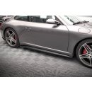 Seitenschweller Ansatz für Porsche 911 Carrera / Carrera GTS 997 Facelift schwarz Hochglanz