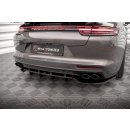 Mittlerer Diffusor Heck Ansatz DTM Look für Porsche Panamera E-Hybrid 971 schwarz Hochglanz