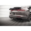 Mittlerer Diffusor Heck Ansatz DTM Look für Porsche Panamera E-Hybrid 971 schwarz Hochglanz