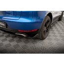 Heck Ansatz Flaps Diffusor für Porsche Macan Mk1 schwarz matt